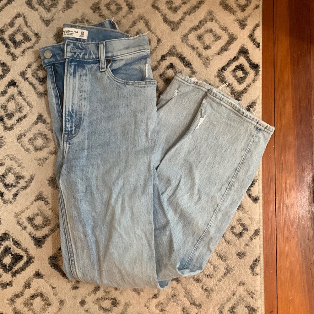 90s straight high rise jeans from abercrombie!! Perfect condition